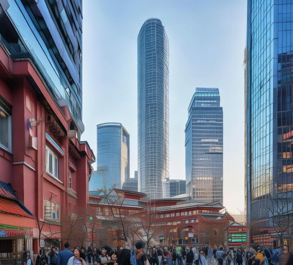 松北区创新二路与科技二街，城市活力与文化交融的见证